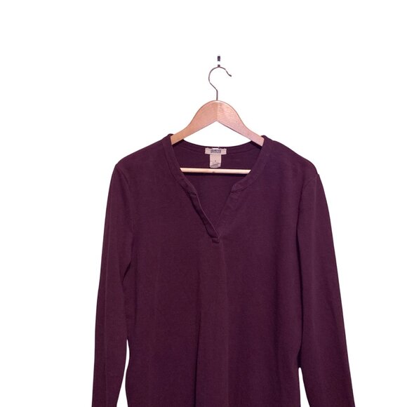Duluth Trading Women's Ponte Pro Tunic Purple Top Size L Classic Capsule Fall - Picture 8 of 9